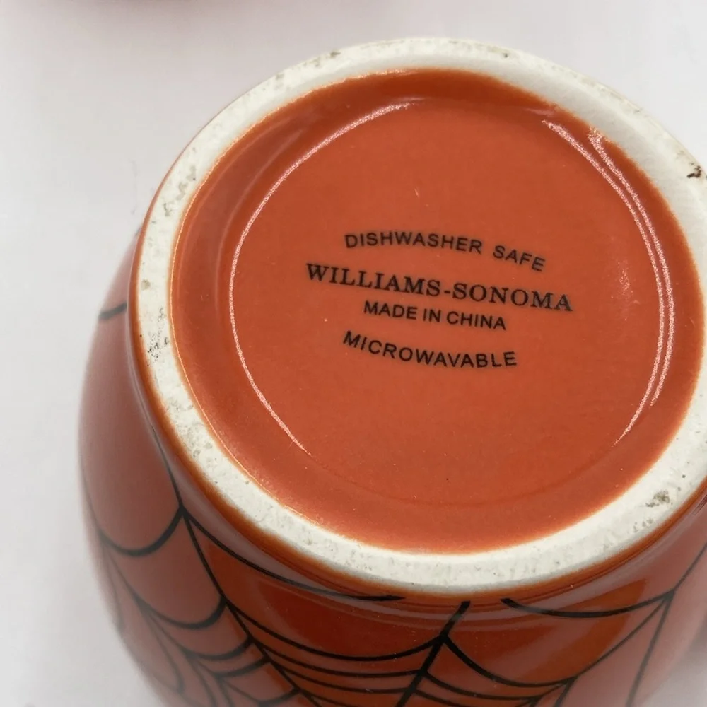 Williams Sonoma Spider Web Mugs (set of 3)